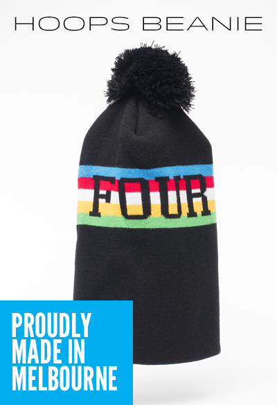 4SHAW Hoops Beanie Proudly Made in Melbourne